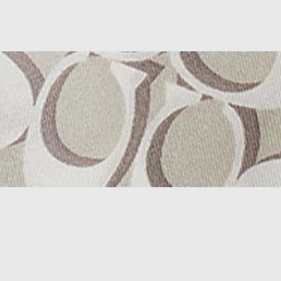 NWT Coach Bundle of Signature Silk Skinny Scarf and Large Pebbled Leather Coach - Picture 8 of 9